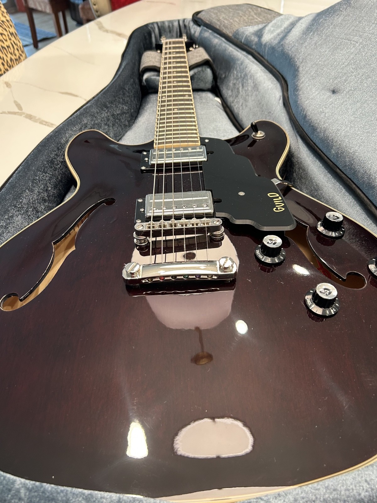 Guild Starfire I DC Vintage Walnut Double Cutaway Semi Hollow Electric *Open Box