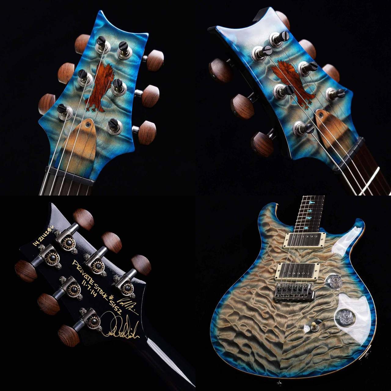 Paul Reed Smith PRS Private Stock 5152 CUSTOM24 Faded Blue Burst 2014 / Used