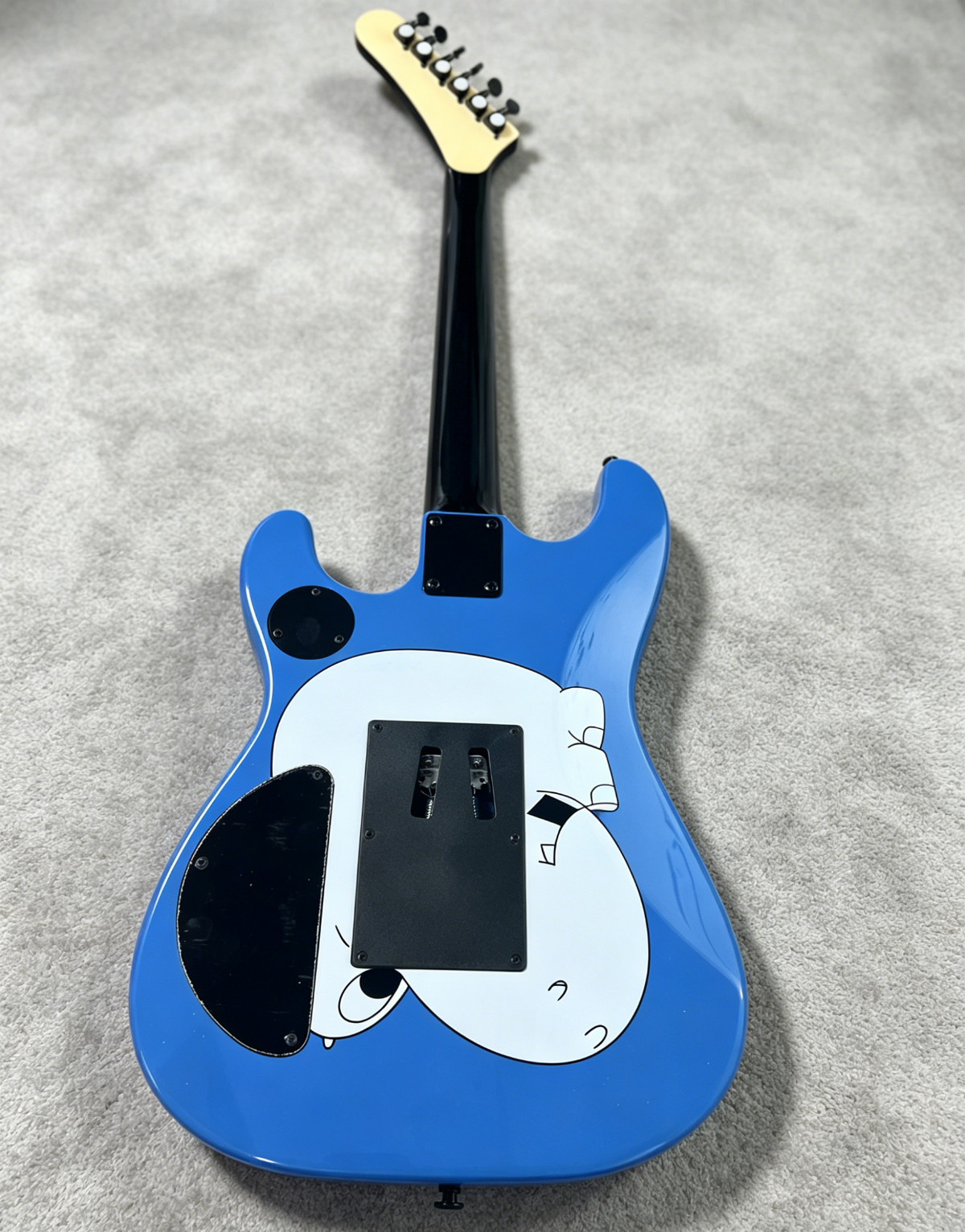 NEW Blue Graphic “Arm The Homeless” Style Electric Guitar HH Pickups Ship US