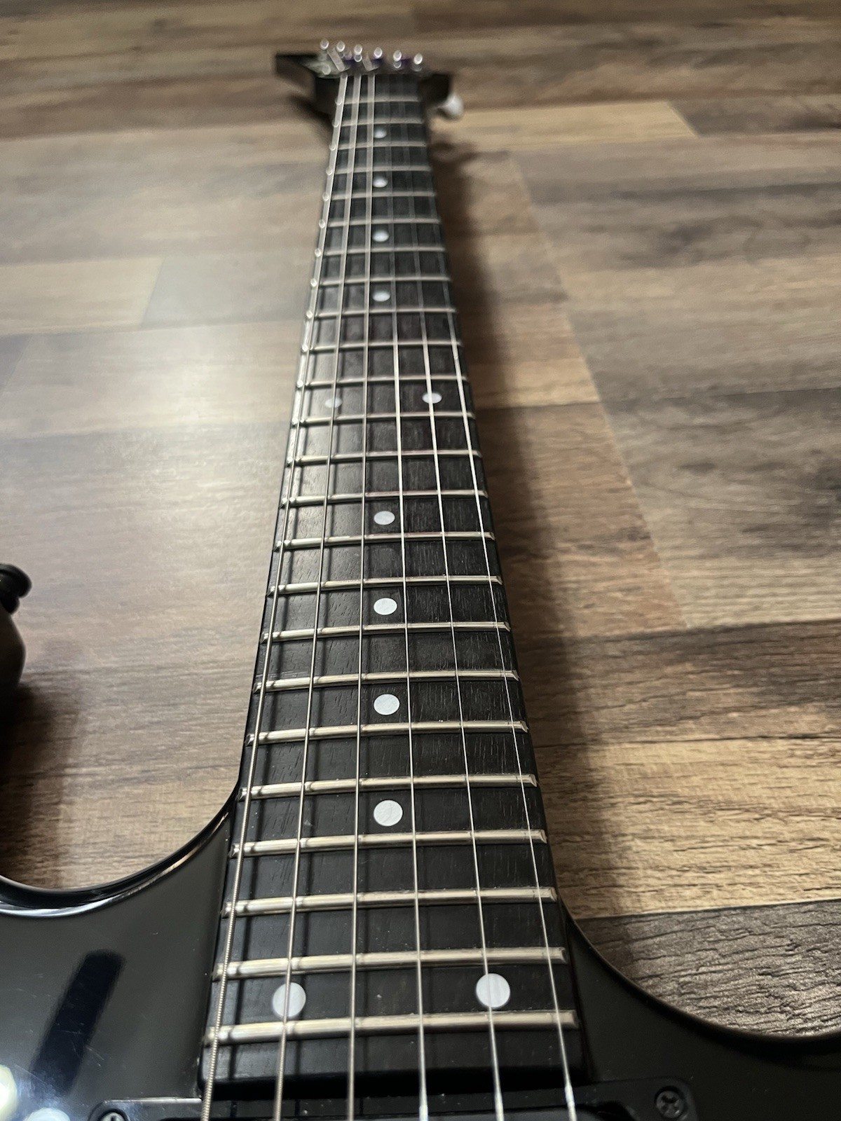 90’s Carvin DC-127 Reverse Floyd Rose Electric Guitar – Black