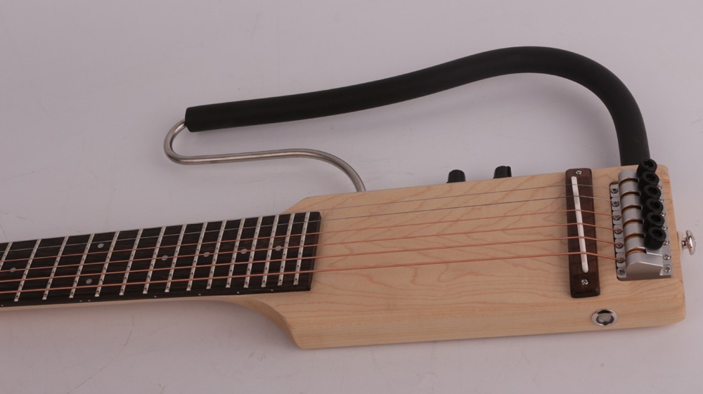 Headless Full scale length Electric Acoustic Guitar Silent Travel Portable F75NA