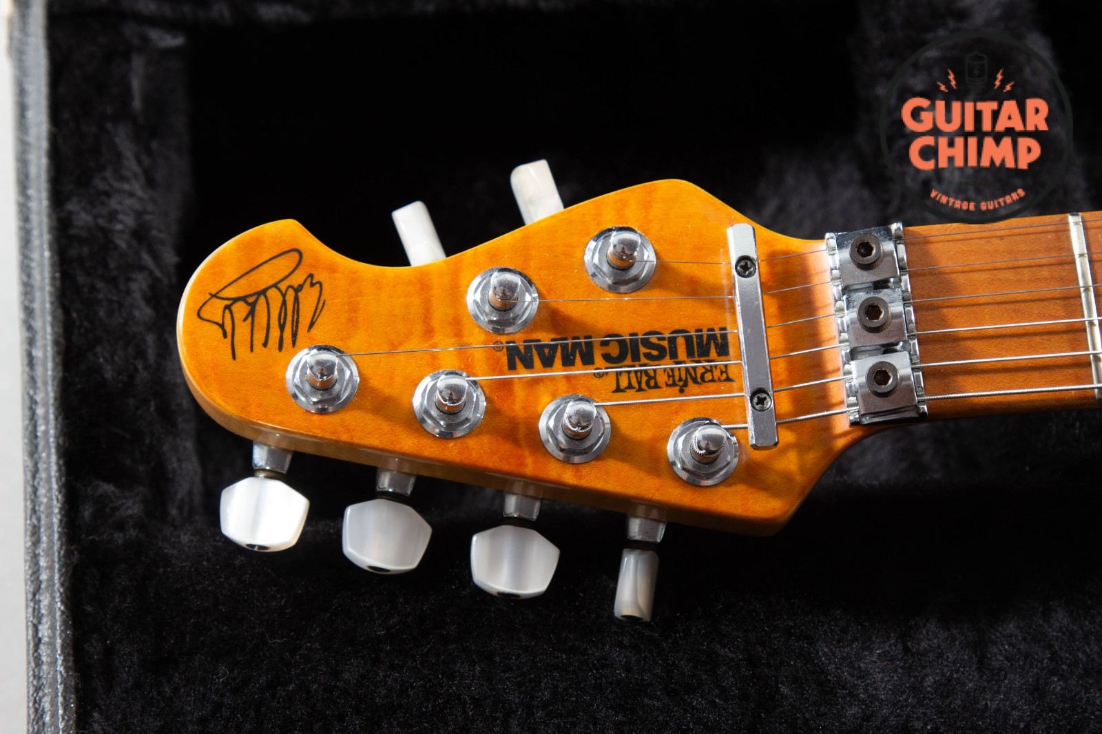 1992 Ernie Ball Music Man Eddie Van Halen EVH Gold Translucent OHSC
