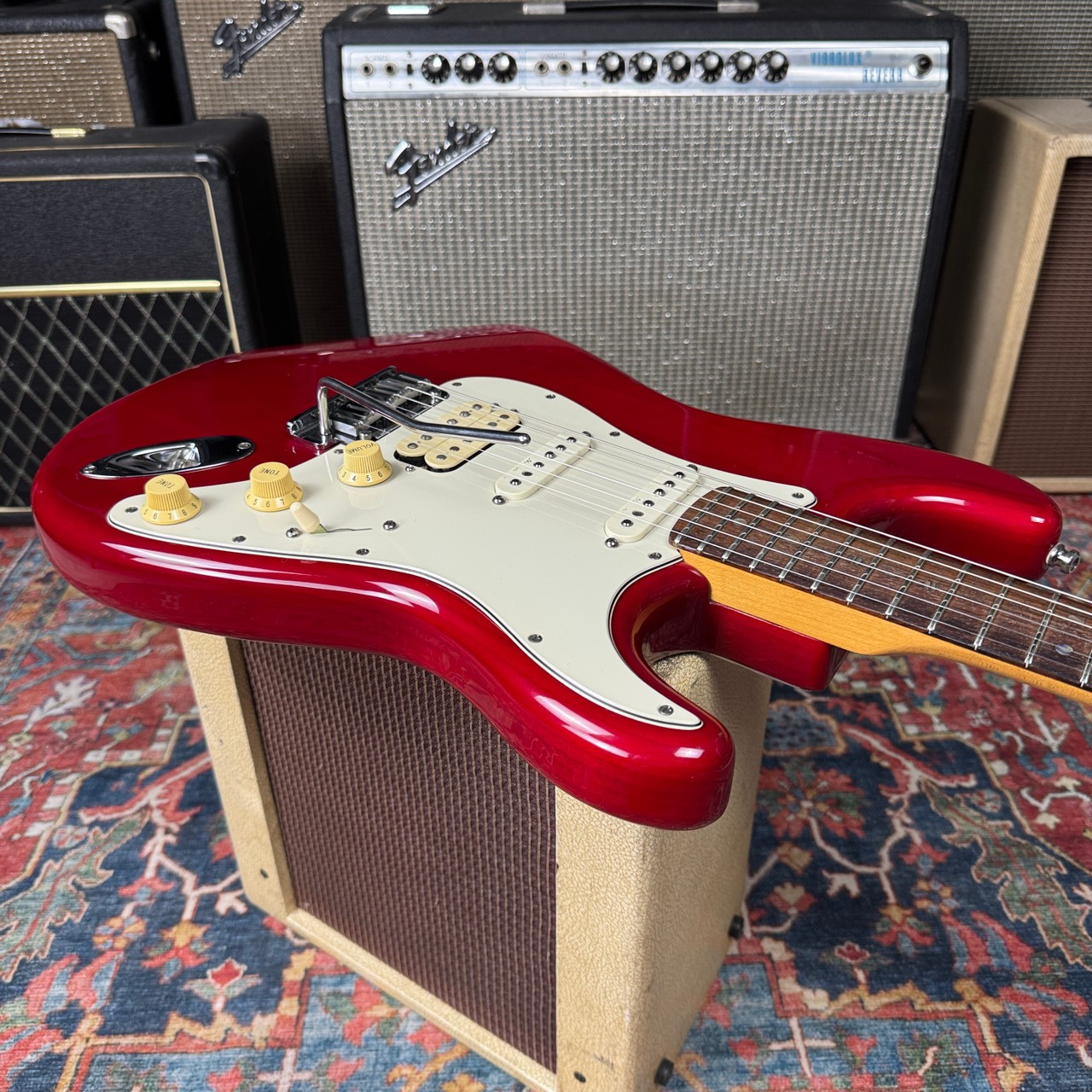1998 Fender American Deluxe HSS Stratocaster w/Roller Nut & HSC