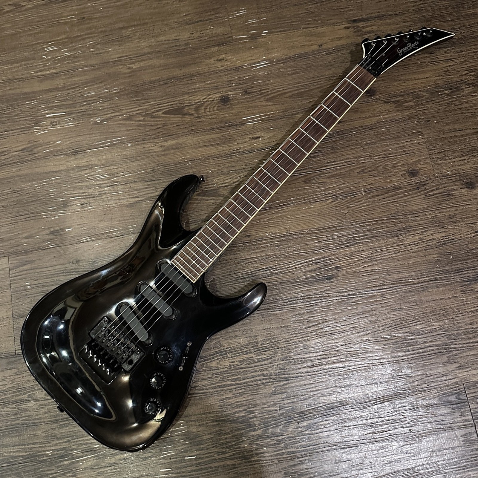 GrassRoots G-S-58HR Sugizo Used Basswood Body Maple Neck Rosewood FB Black