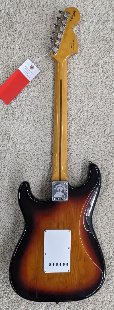 Fender Jimi Hendrix Stratocaster Guitar, Maple Fingerboard, 3-Color Sunburst