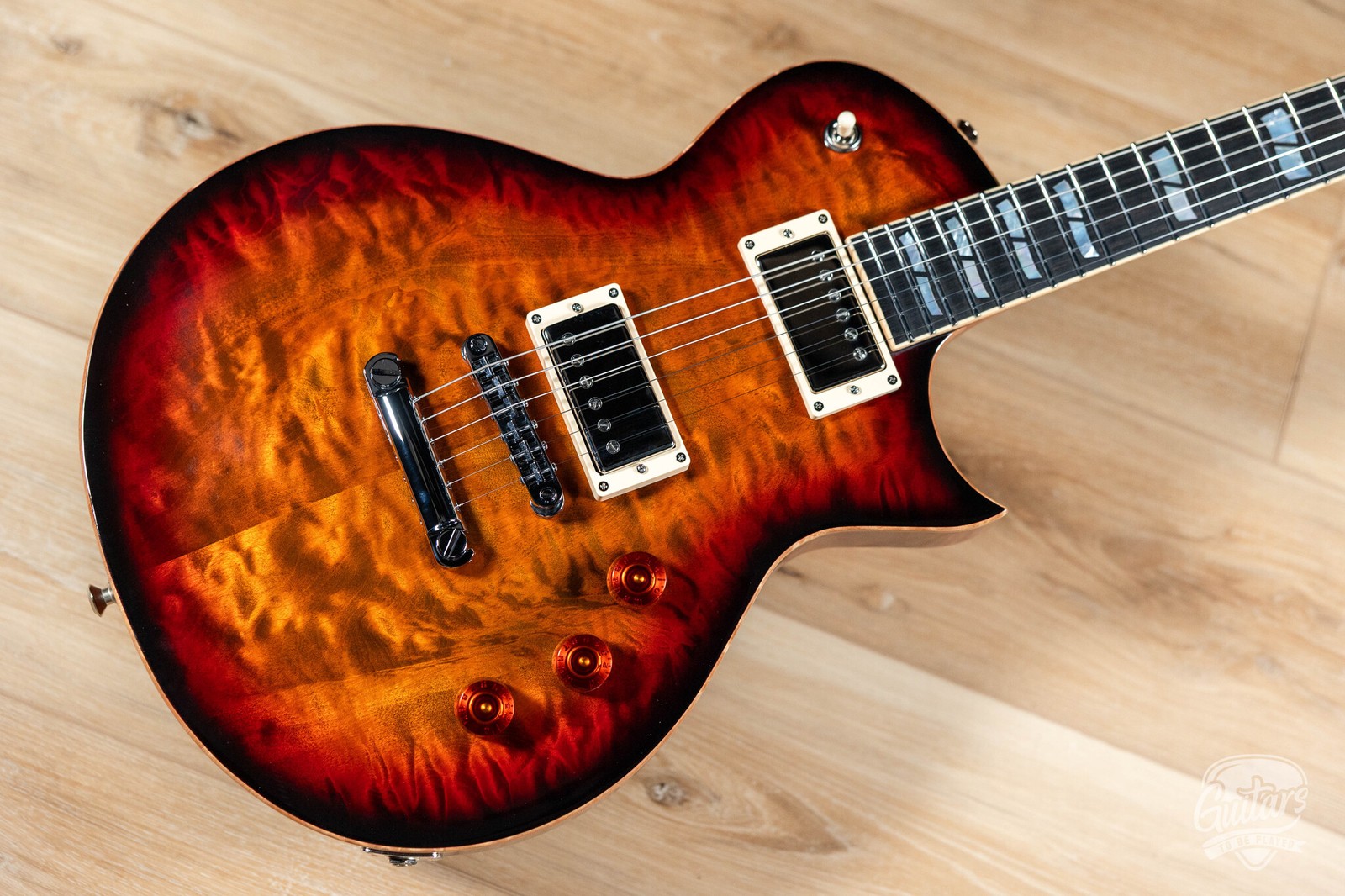 ESP USA Eclipse Full Thickness w/ Seymour Duncans – Tiger Eye Sunburst