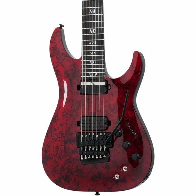 Schecter C-7 FR S Apocalypse Red Reign Electric Guitar – Red Reign