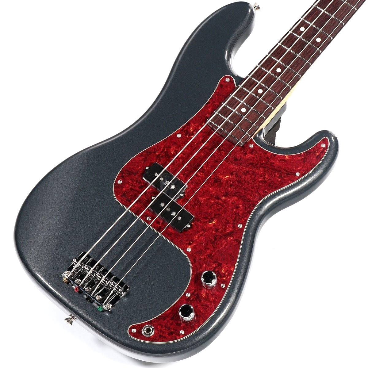 Fender FSR Hybrid II Precision Bass Charcoal Frost Metallic with Matching Head