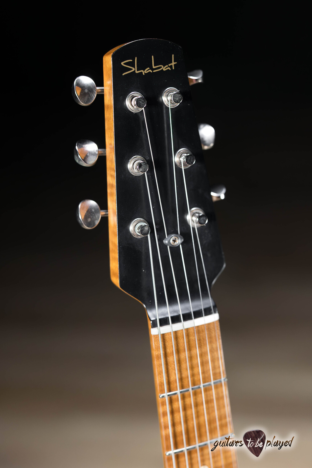 Shabat Lion Special Swamp Ash T-Style w/ Maple Neck & Lollar P-90s – Satin Black