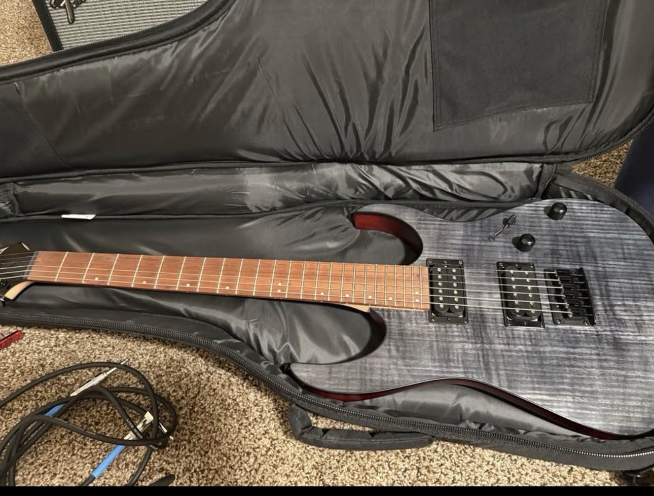 Complete Ibanez Electric Guitar Starter Pack – Fender Amp (Needs Strings)