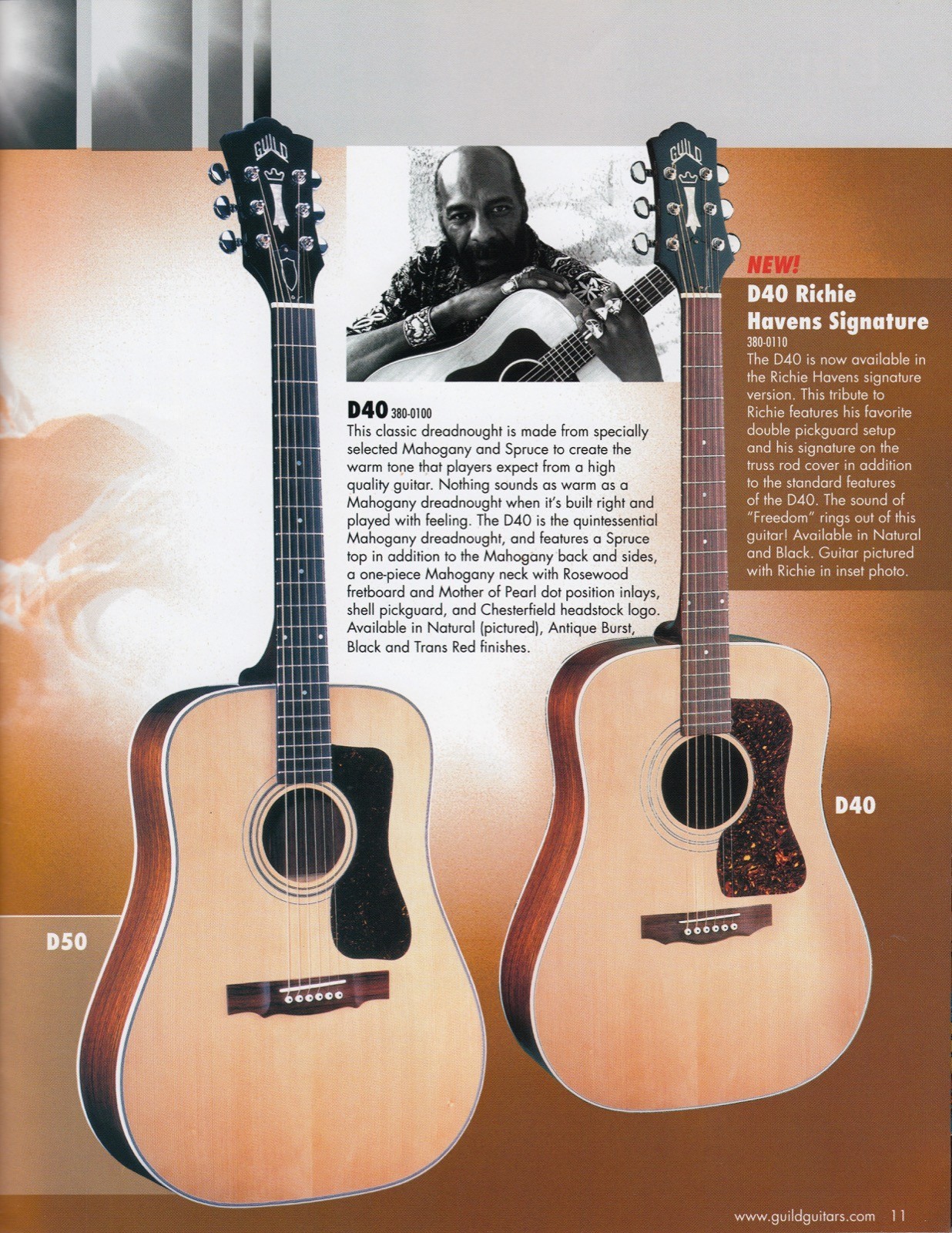 2003 Guild D40 Prototype Acoustic Guitar Fender Custom Shop 1 Of 1
