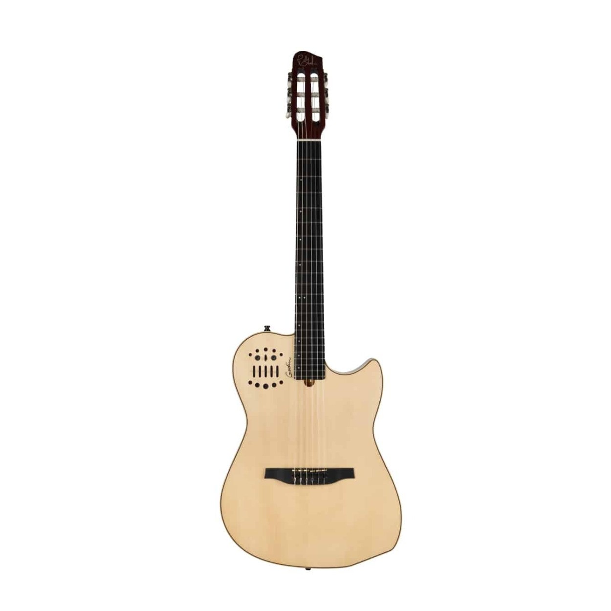 Godin Multiac Nylon String – Two-Chambered Mahogany Body with Gig Bag Natural