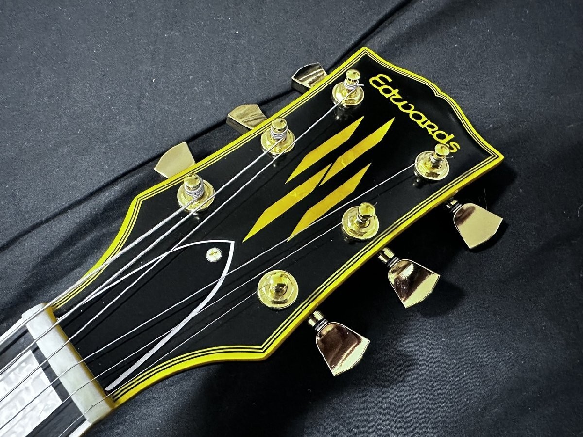 EDWARDS E-SA-CTM Black Electric Guitar Used From Japan