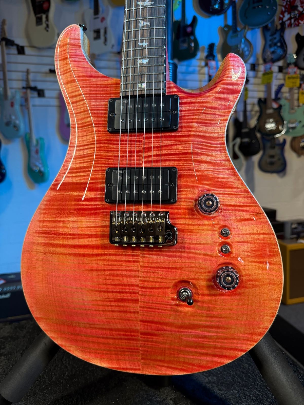 PRS Limited Custom 24-08 Stained Neck – Private Stock Salmon #539, Ziricote