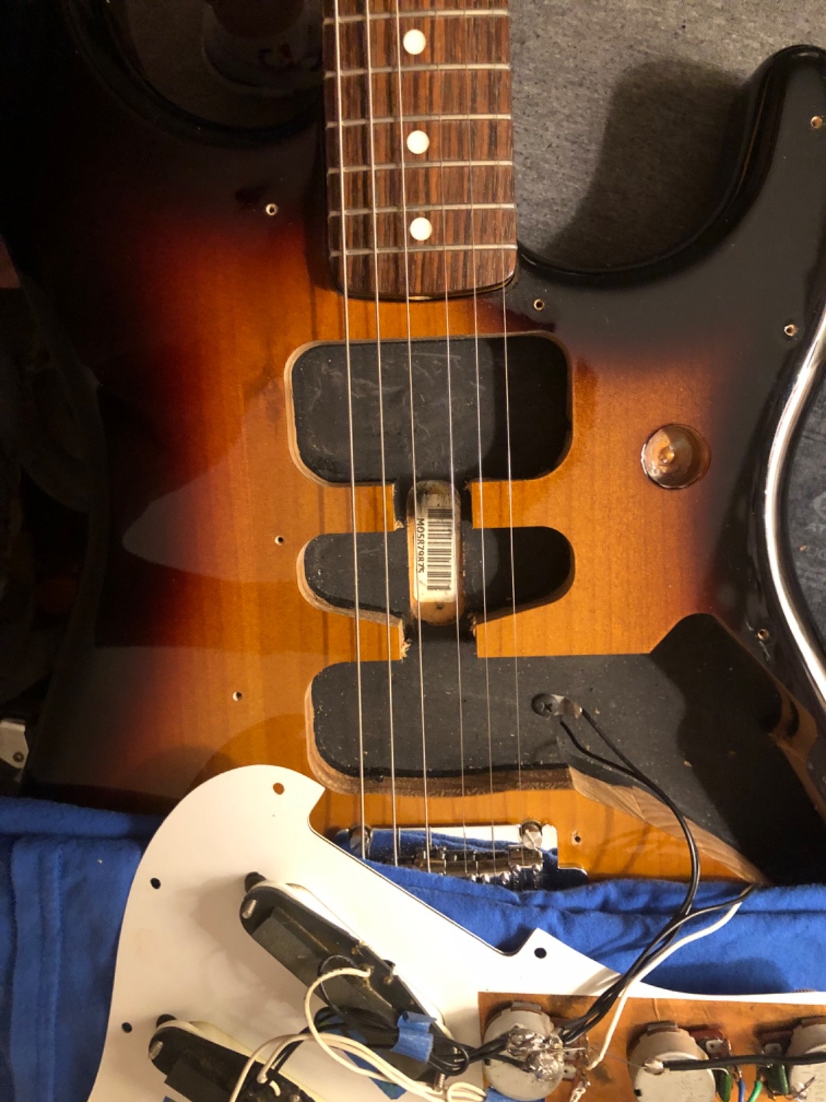 Fender E Series Squier Japan Guitar w/ Case Jimi Partscaster