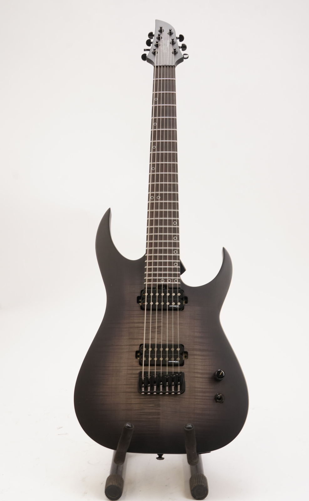 Schecter KM-7 MK-III Keith Merrow Legacy Electric Guitar (Transparent Black Burs