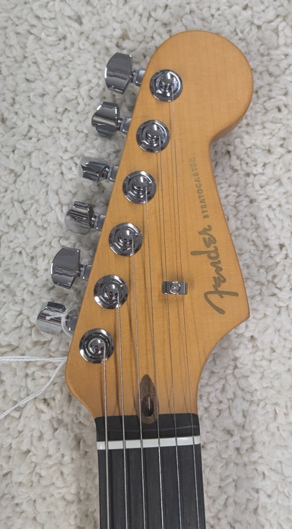Fender American Ultra II Stratocaster Guitar Ebony Fretboard, Noble Blue w/Case