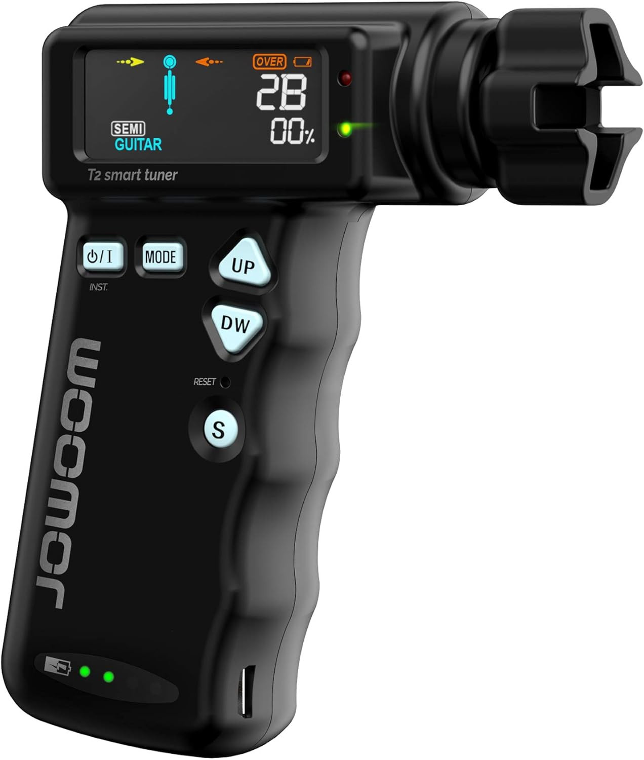 T2 Smart Automatic Guitar & Ukulele Tuner | Fast Acoustic Guitars Auto-Tuner wit