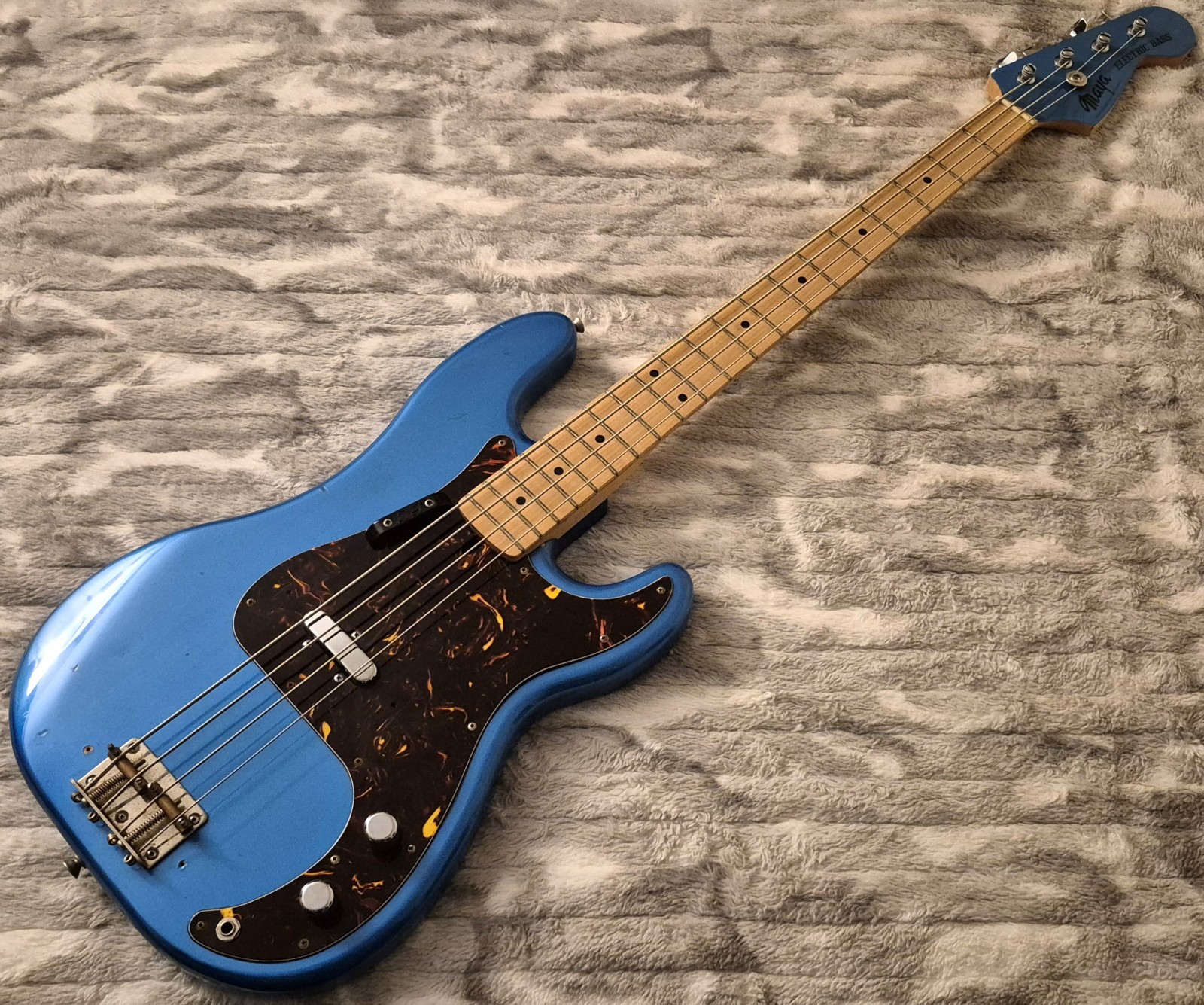 Maya Telecaster Bass – Vintage ’70s Japan – Lipstick Pickup – Blue – MIJ P-Bass
