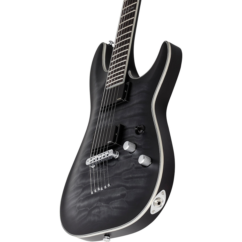 Schecter Guitar Research C1 Platinum Electric Guitar Translucent Black