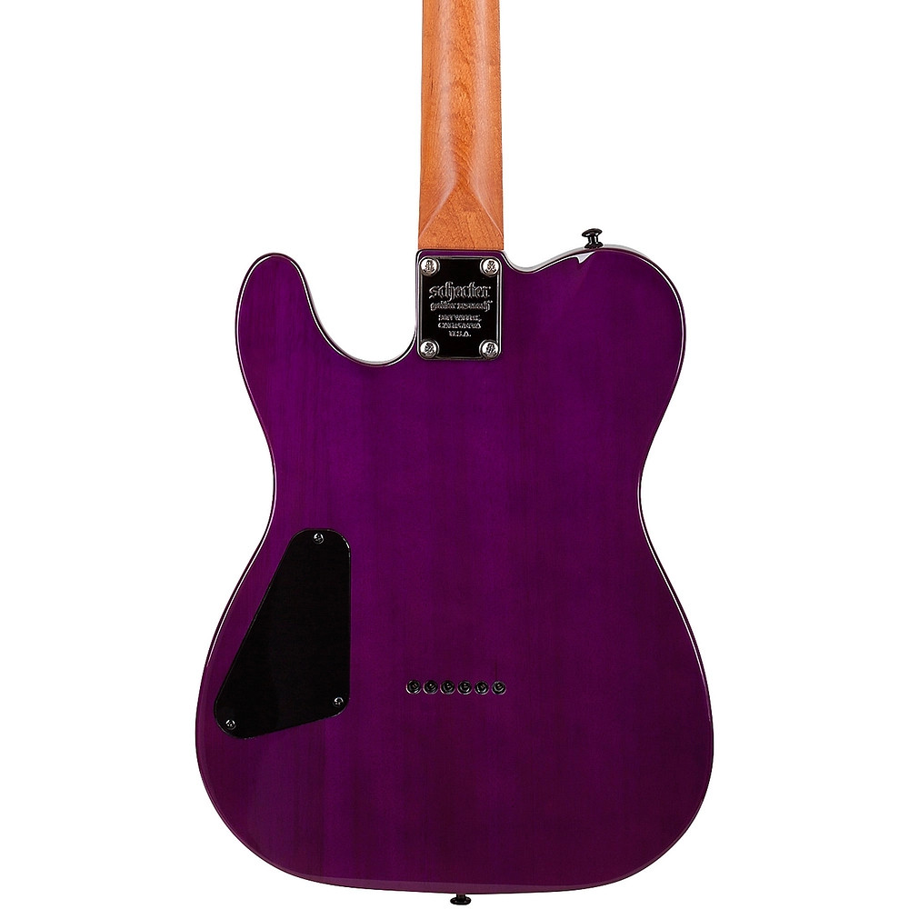Schecter Guitar Research PT Standard Electric Guitar Purple Burst Burl