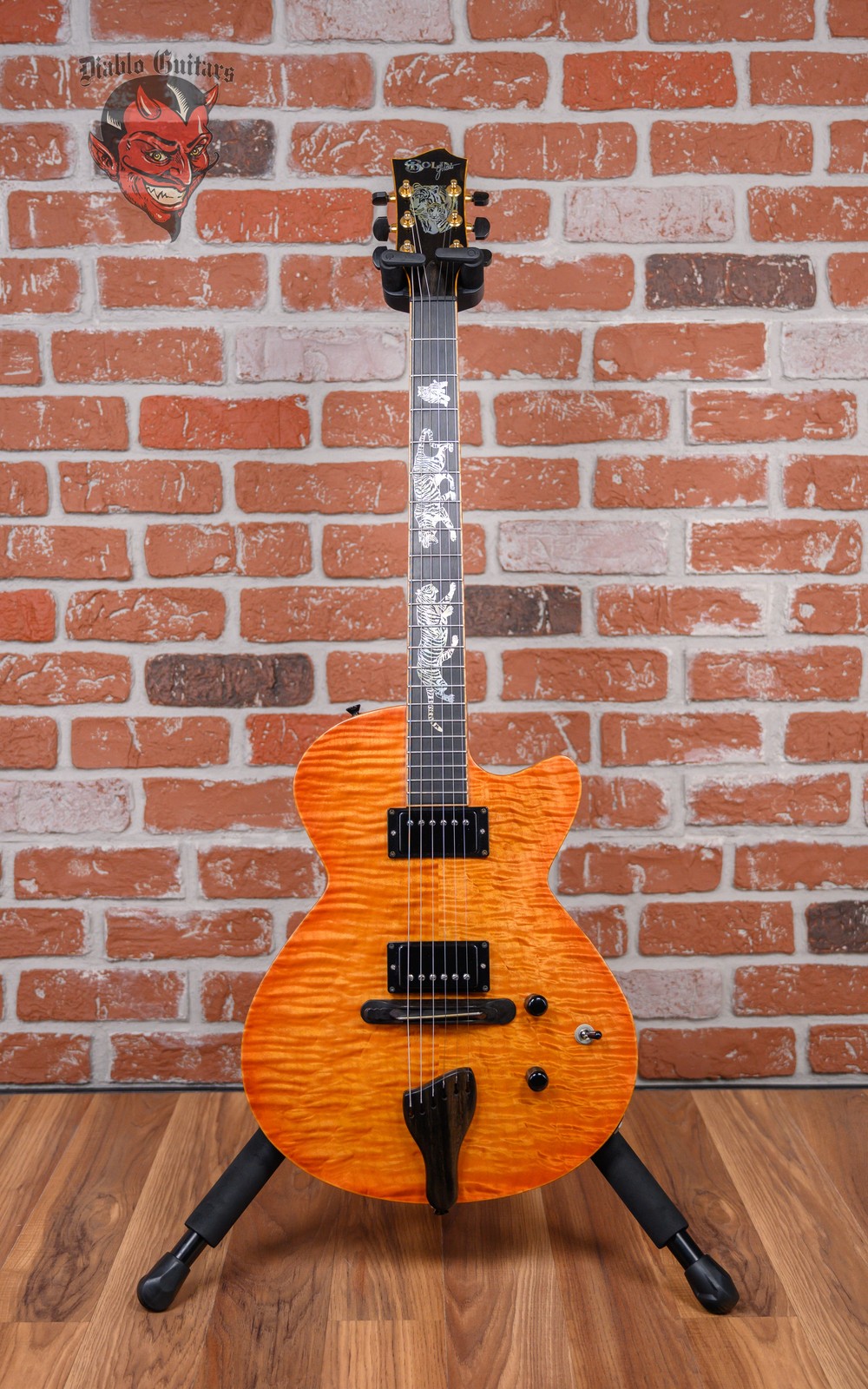 Bolin LP Flame Maple Top Cherry Burst Natural Late 1990’s w/OHSC