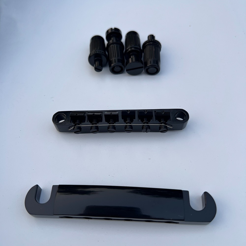 DIY Electric Guitar Kits Humbucker Zebrawood Set Neck Bone Nuts Free Ship