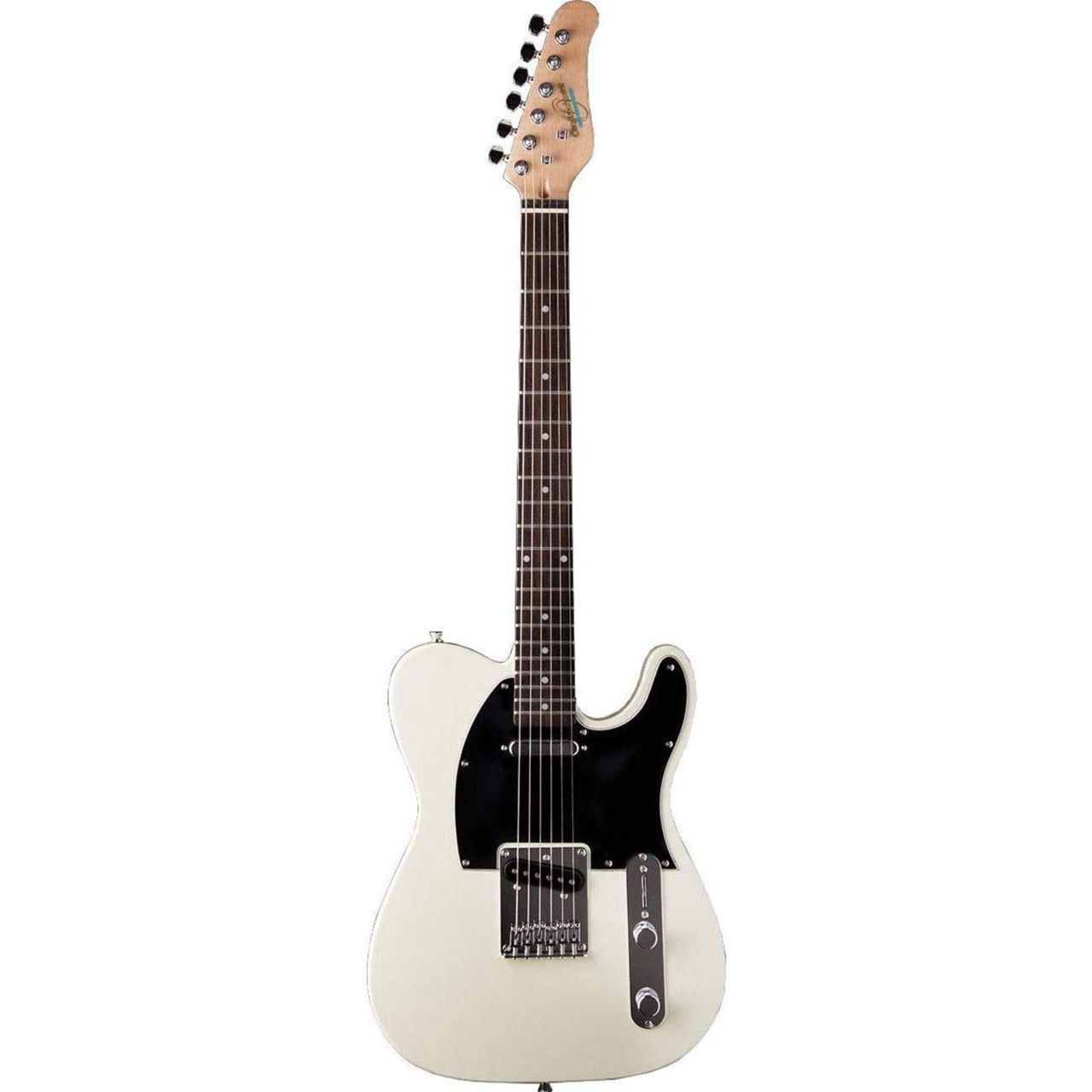 Oscar Schmidt OS-LT-IV Solid Body Single Cut Electric Guitar, Ivory