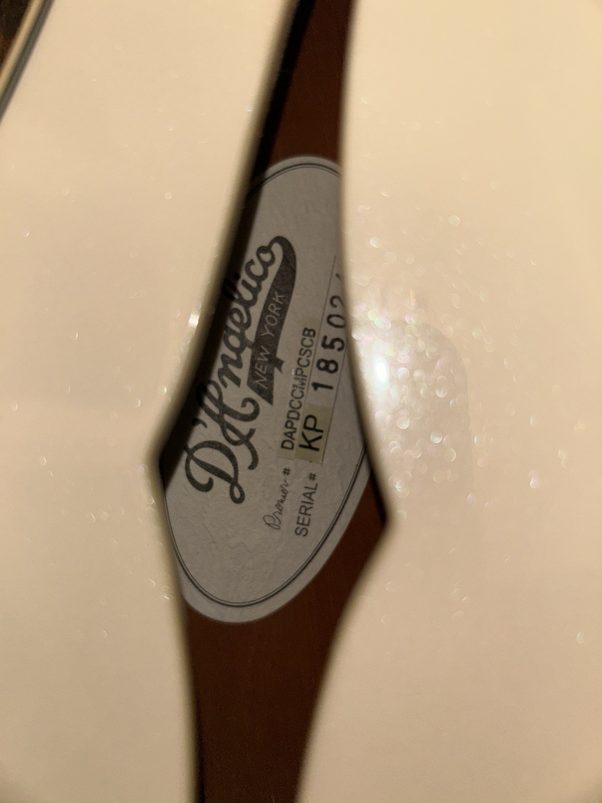 D’Angelico Premier DC Guitar Champagne with Gig Bag