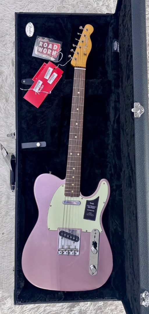 Fender Vintera II Road Worn ’60s Telecaster, Rosewood board, Burgundy Metallic
