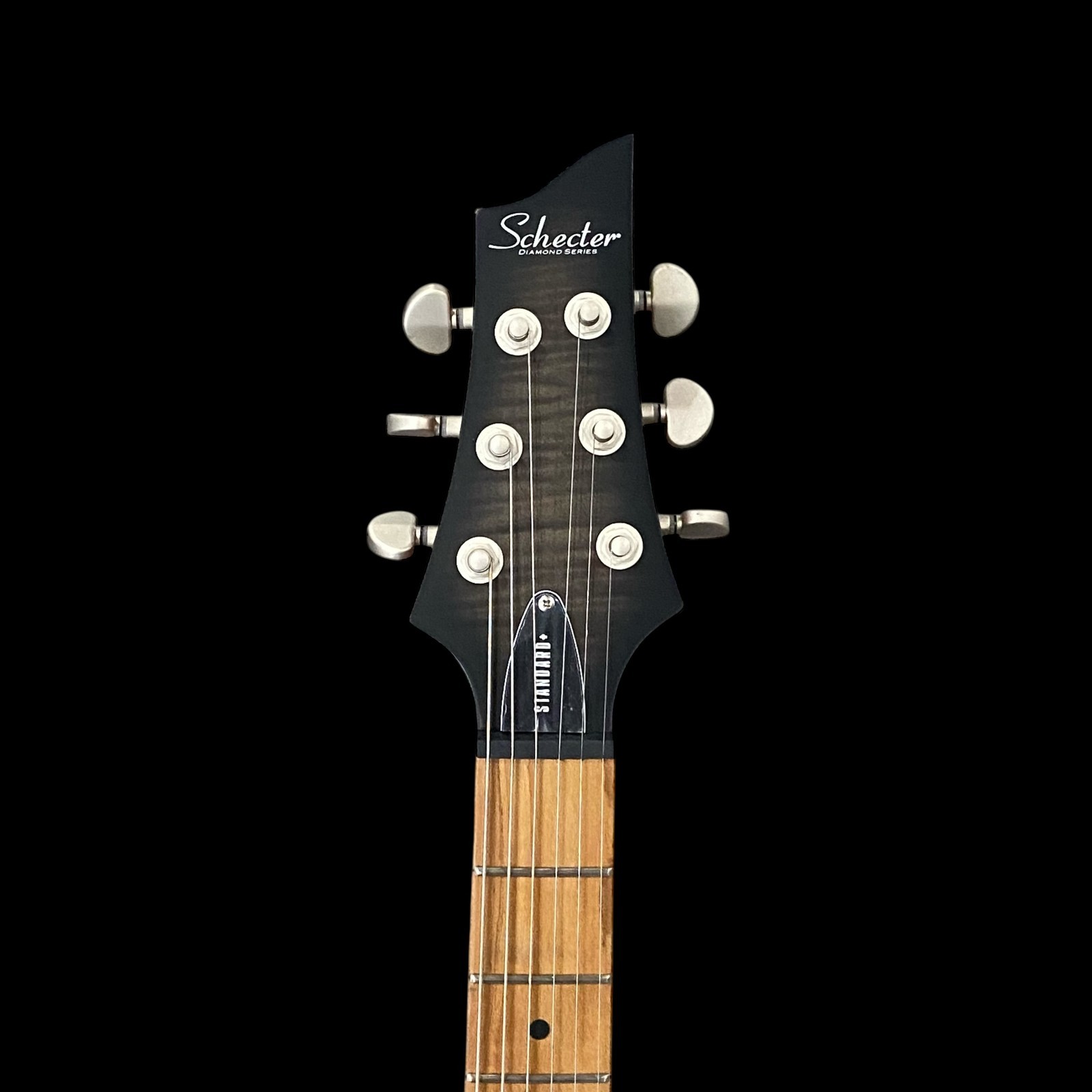 Schecter C-1 Standard Plus Electric Guitar – Transparent Black Burst