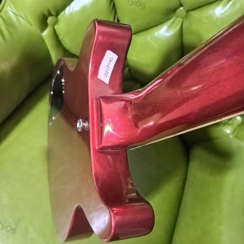 Solid Body Electric Guitar Red 2 P90s Wrap Stainless Rounded Fret Edge Bone Nut