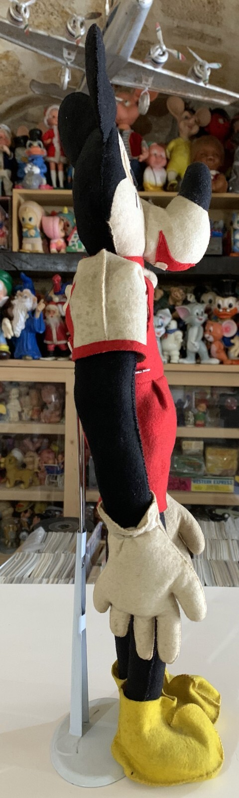 VINTAGE LARGE 22″ TOY DOLL FELT MICKEY MOUSE LENCI PANNOLENCI CRESBA LARS DISNEY