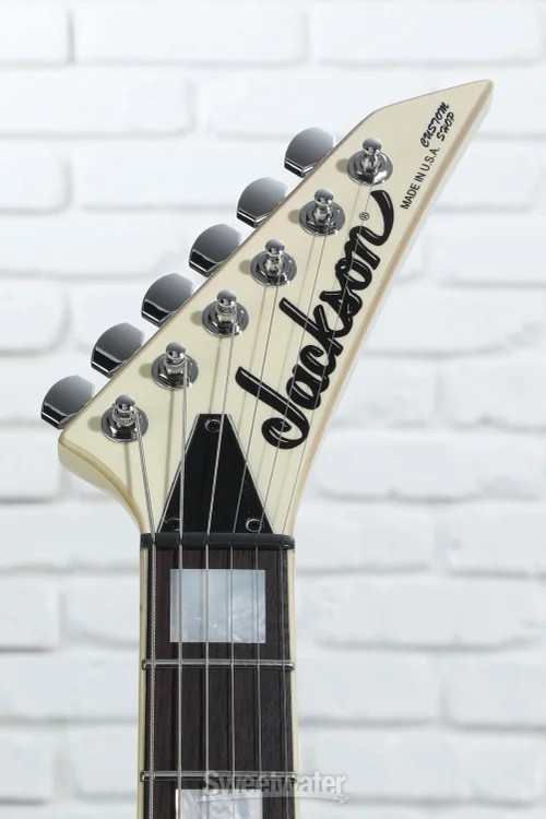 Jackson USA Signature Scott Ian King V KVT Solidbody Electric Guitar – Ivory