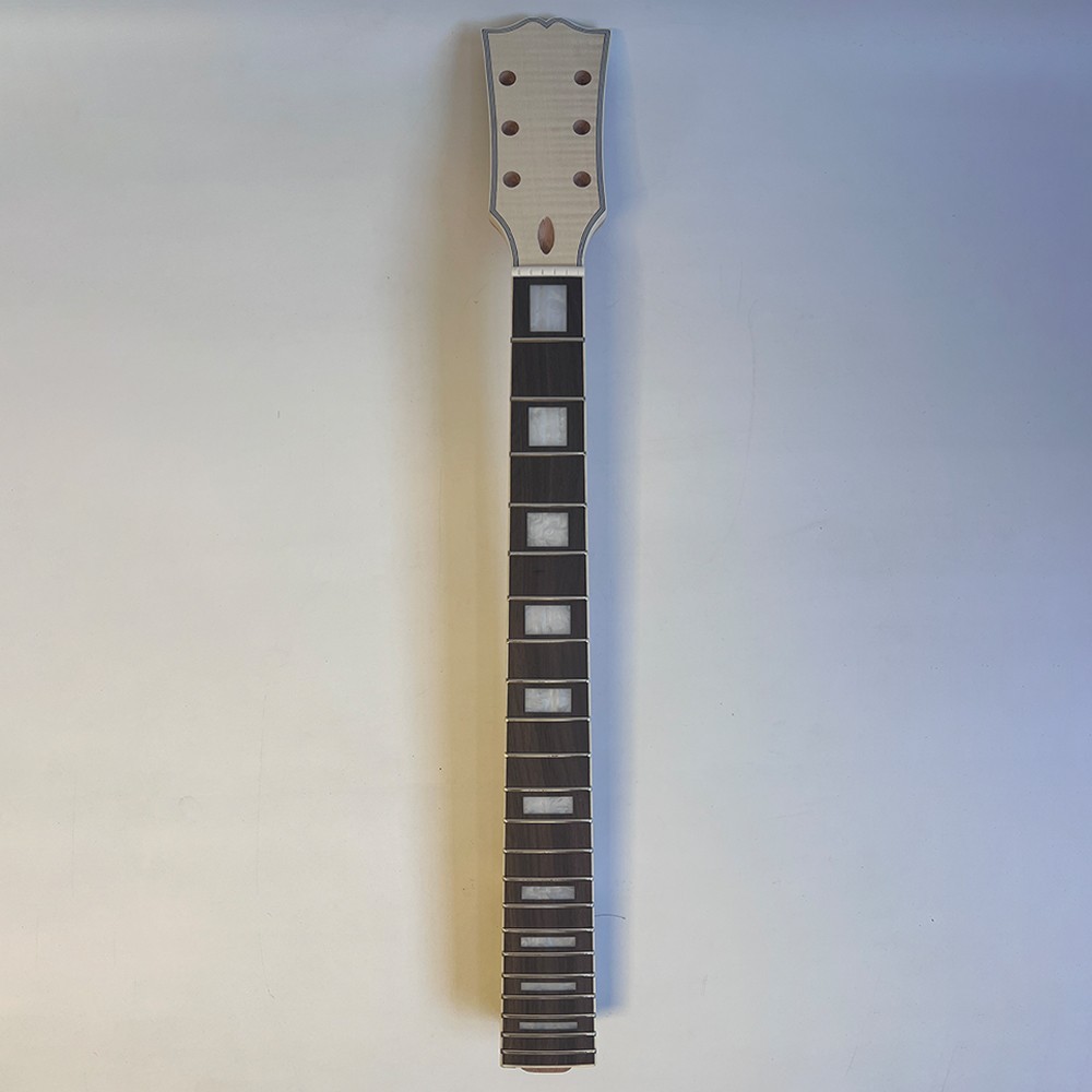 Unfinished DIY Electric Guitar Kits GD Archtop Binding Flame Maple Top FREE SHIP