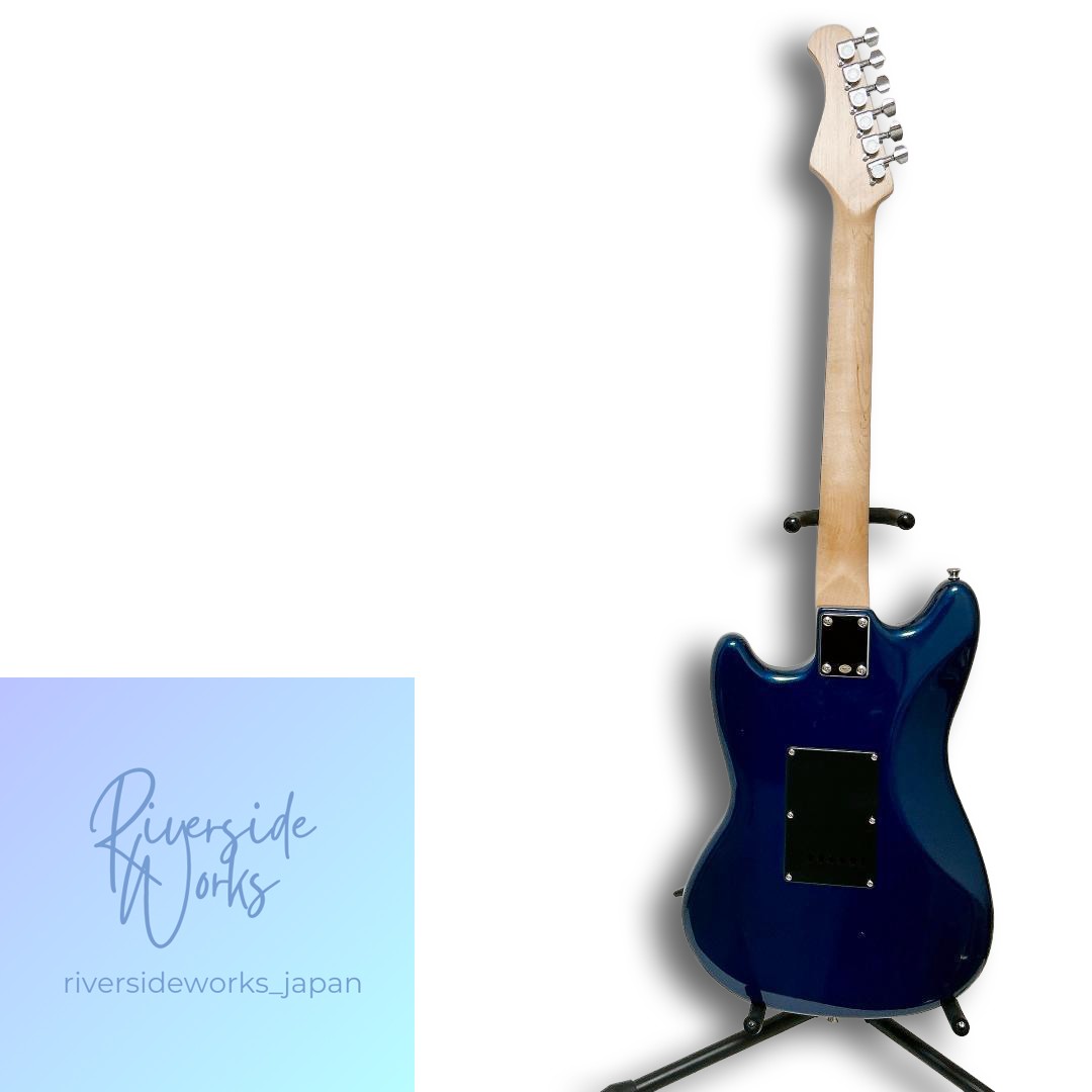 Mint Bacchus Mustang Electric Guitar Navy Blue