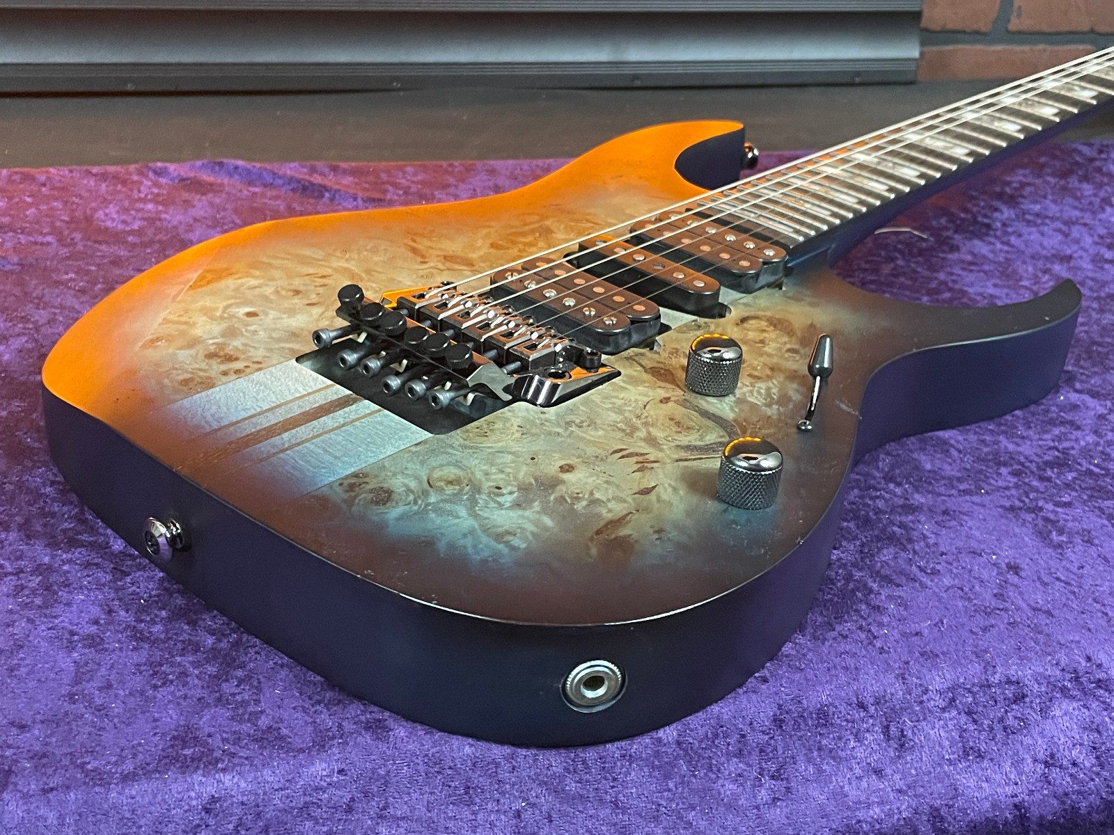 2023 Ibanez Premium RGT1270PB Guitar – Cosmic Blue Starburst Flat Electric Gu…