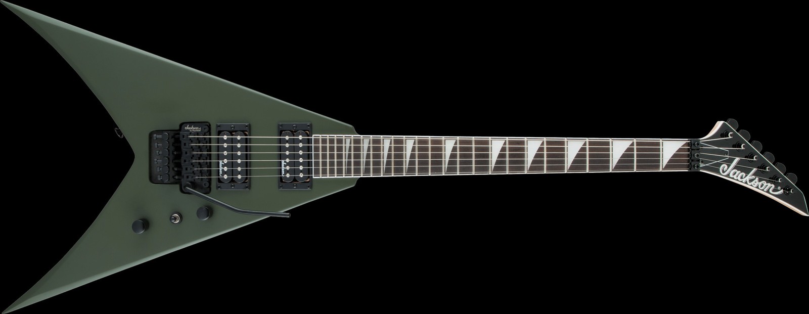Jackson JS32 KV Matte Army Drab, Amaranth Fretboard, V Style Electric Guitar