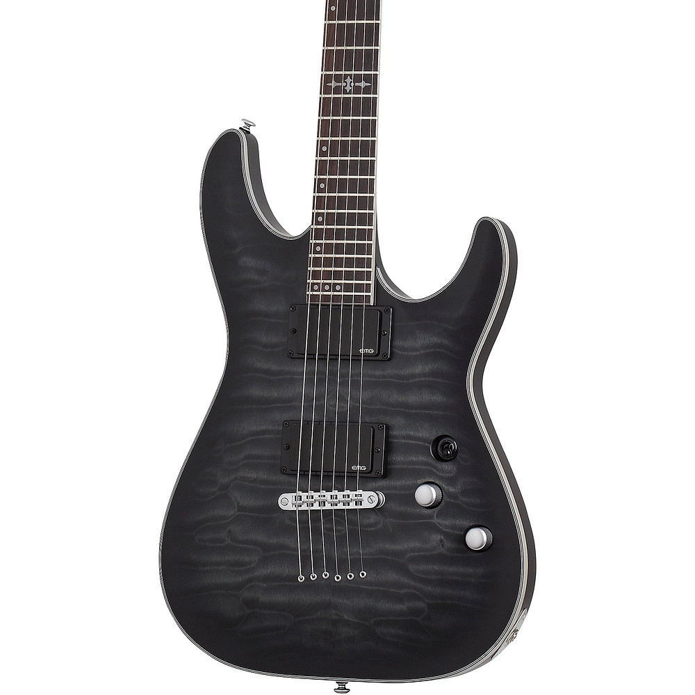 Schecter Guitar Research C1 Platinum Electric Guitar Translucent Black