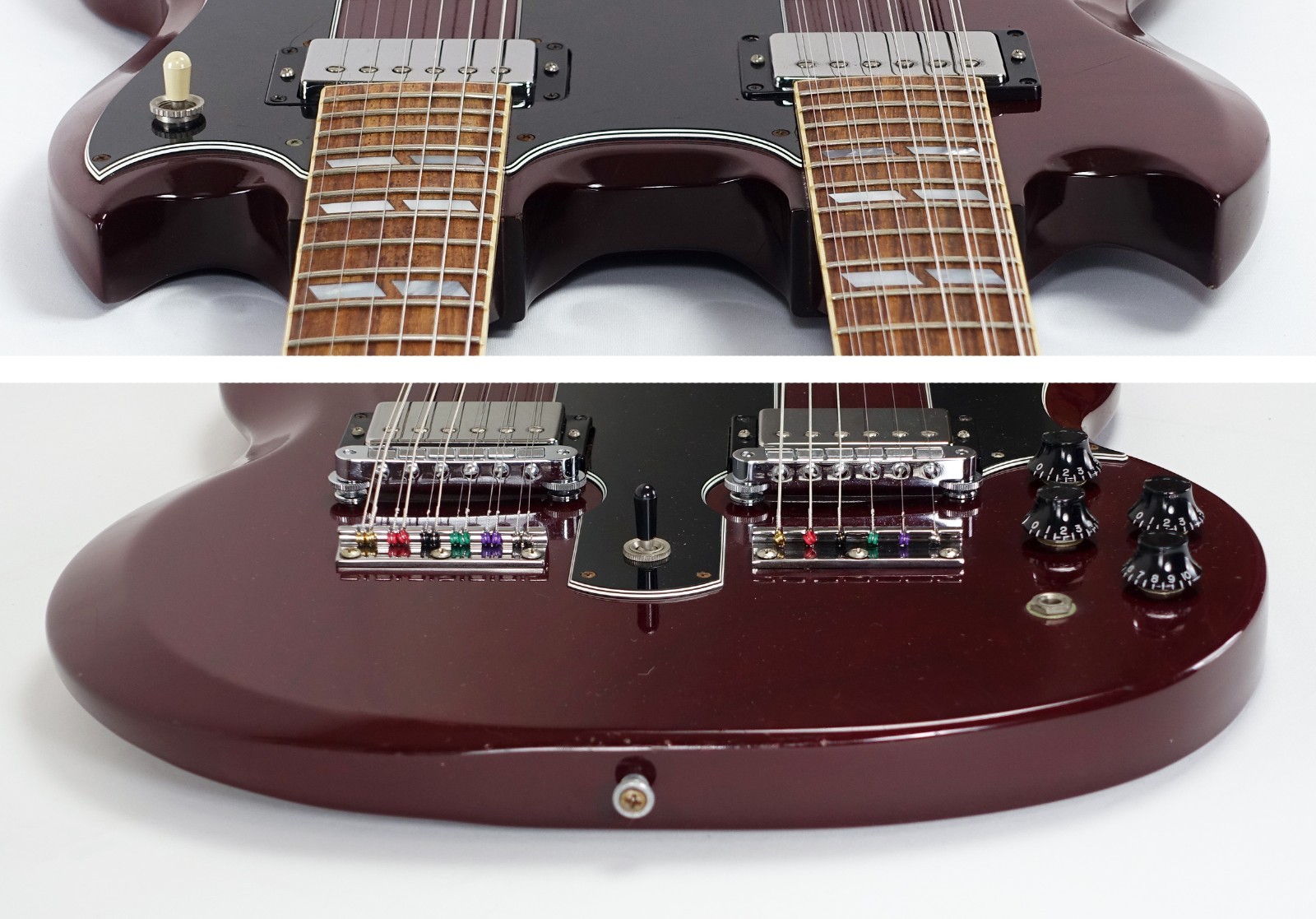 1992 Gibson EDS-1275 Double Neck SG Cherry Red with Original Hardshell Case