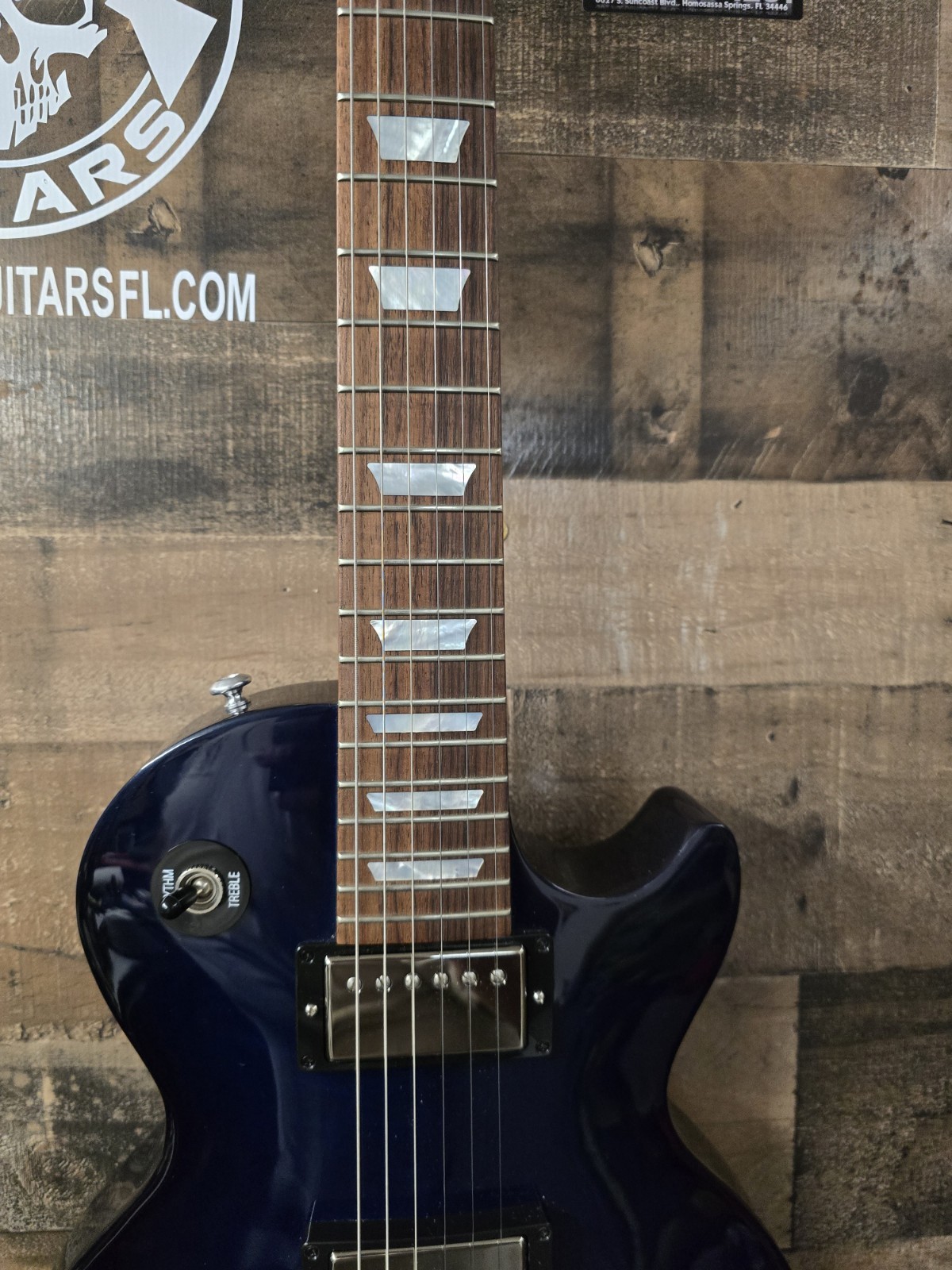2015 Gibson Les Paul Studio 100th Anniversary – Manhattan Midnight Blue Mod Shop