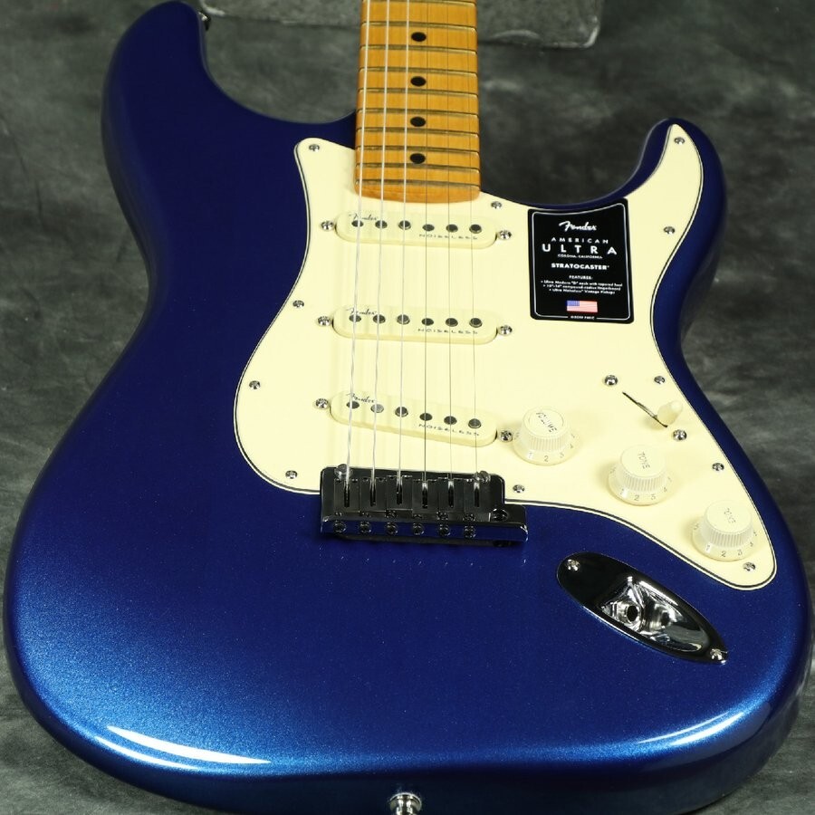 Fender Electric guitar American Ultra Stratocaster Maple Fingerboard Cobra Blue