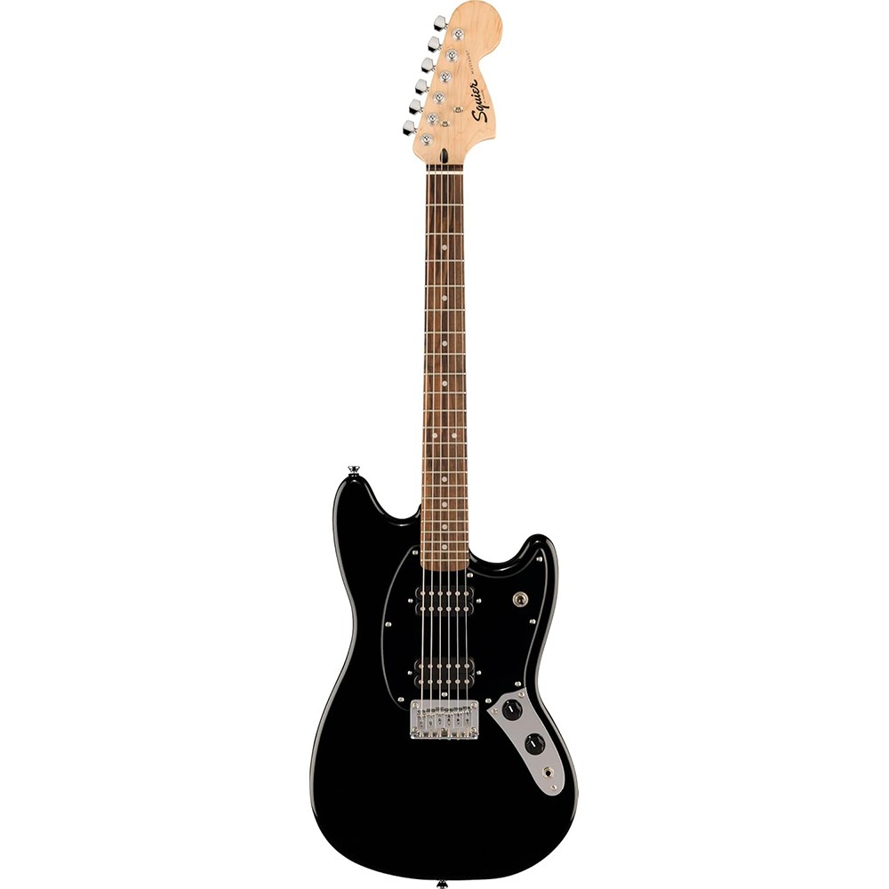 Fender Squier Sonic Mustang HH Electric Guitar, Black, Laurel Fingerboard