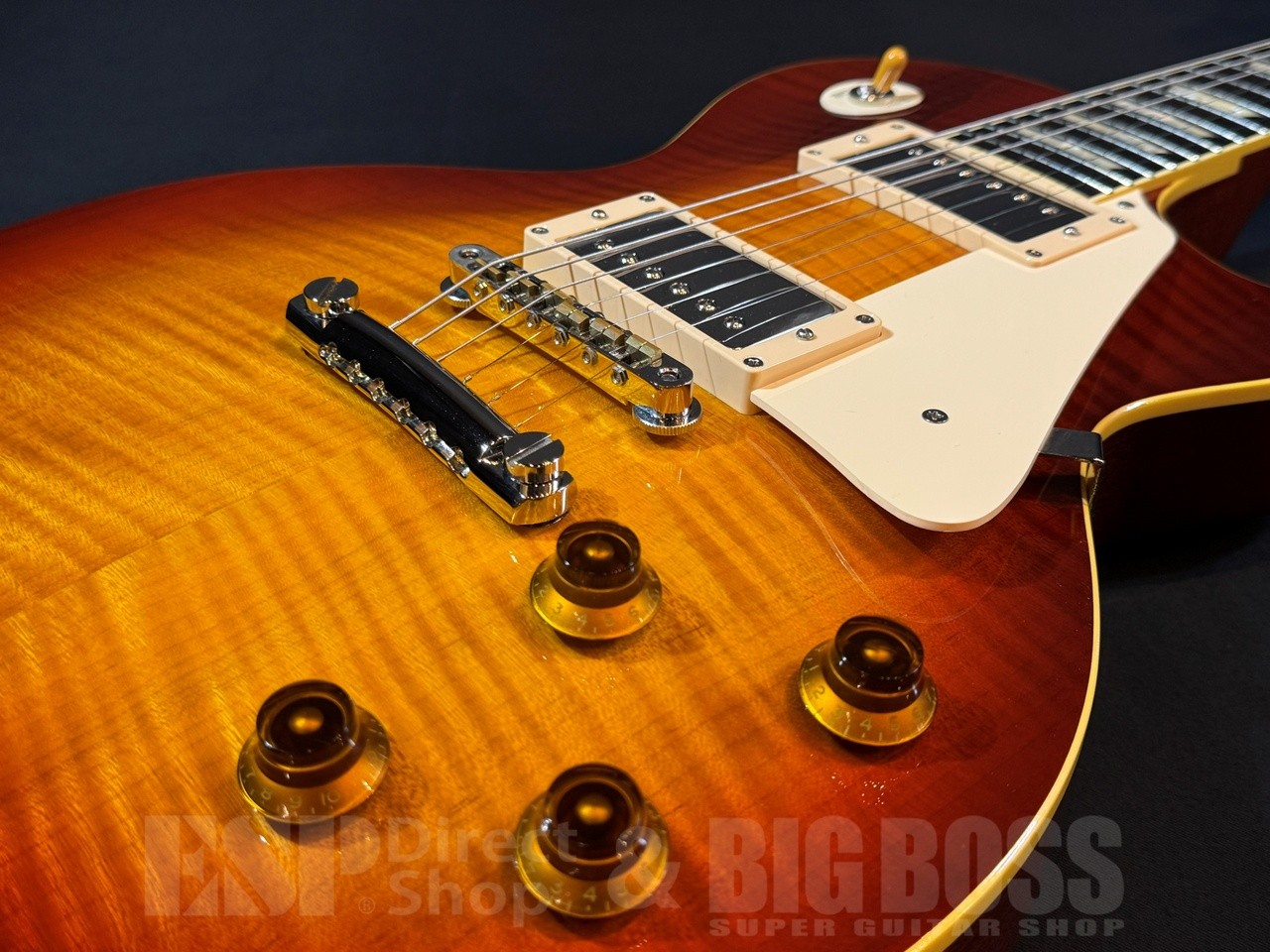 L Series LS324-CM Deep Cherry Burst Electric Guitar, Hard Case, Used
