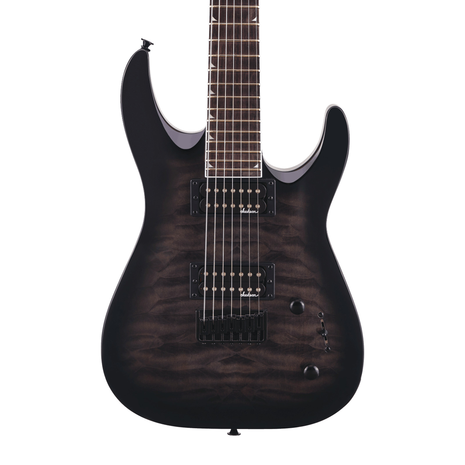 Used Jackson JS Series Dinky Arch Top JS22Q-7 DKA HT Transparent Black Burst