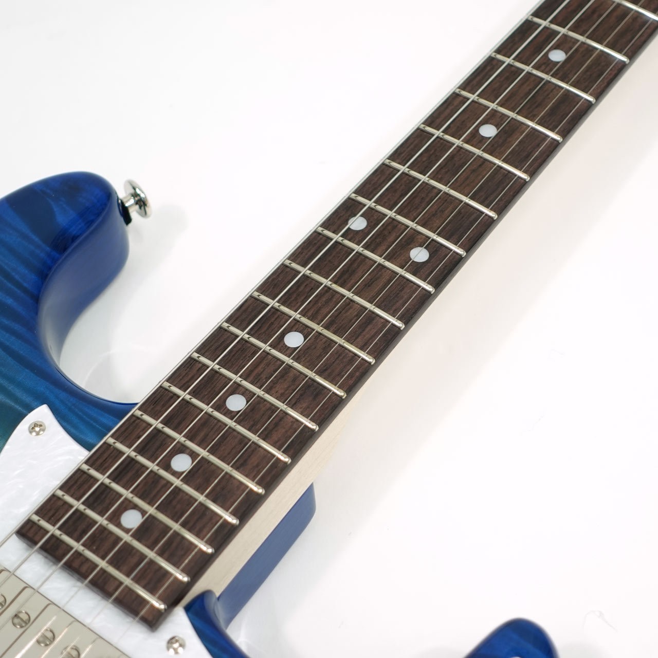 Momose MC1-HH FT Flame Tochi R Blue-Burst Used Electric Guitar