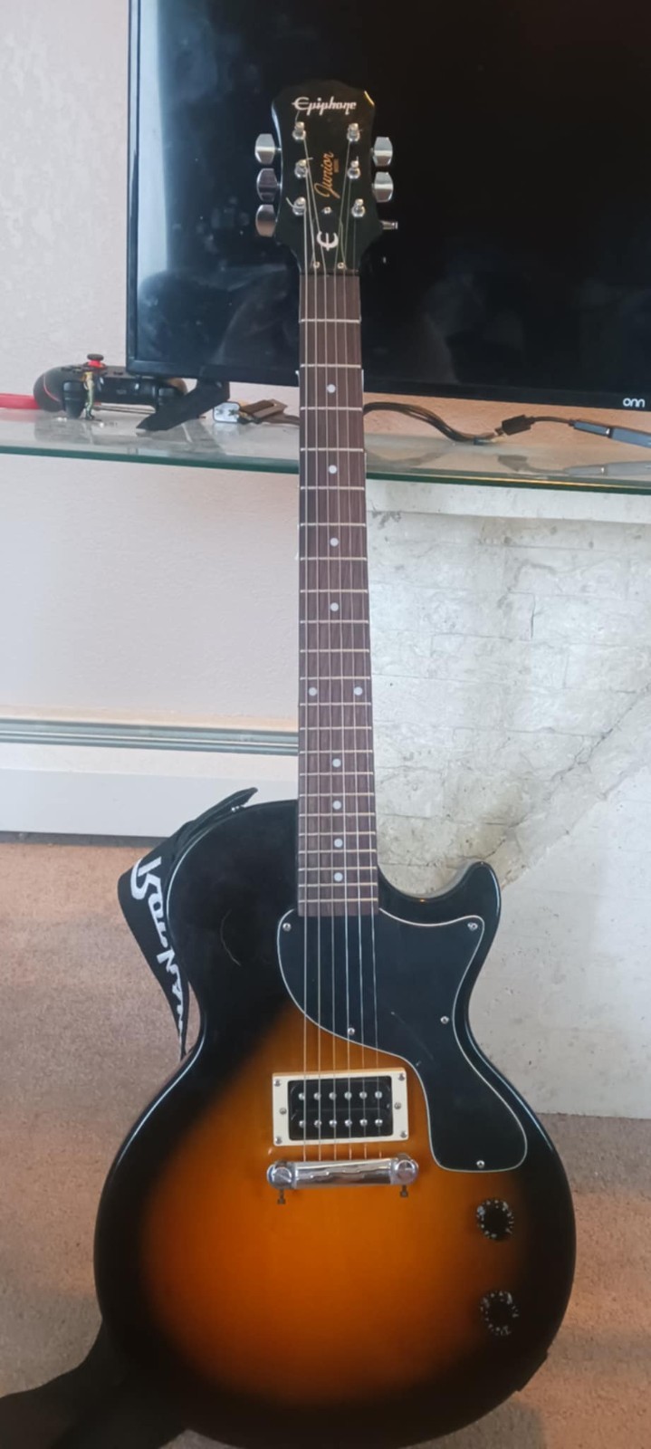 Epiphone Les Paul Junior Vintage Sunburst Limited Edition Rare Piece Fast Ship