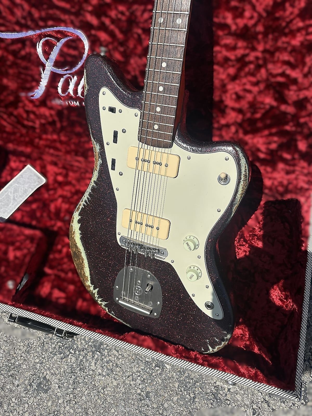 Palir Imperial Heavy Relic Red Sparkle Relic with P90s with Case