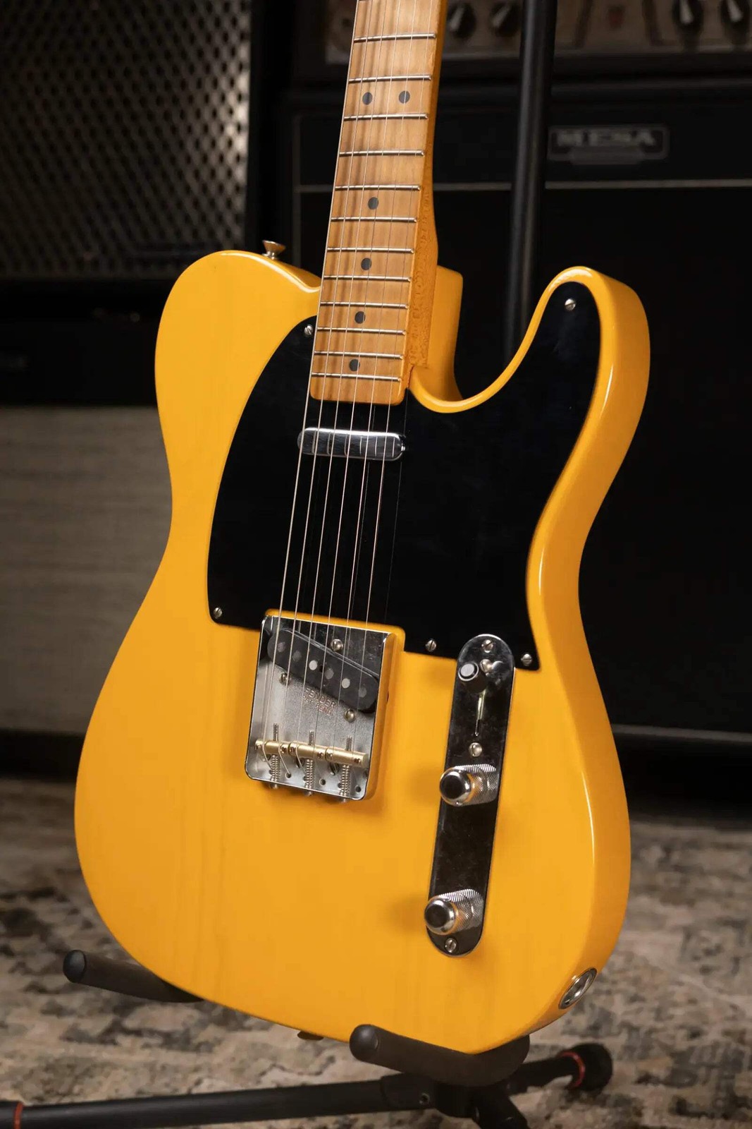 Fender 75th Anniversary Vintera Road Worn 1951 Telecaster Electric Guitar – Butt