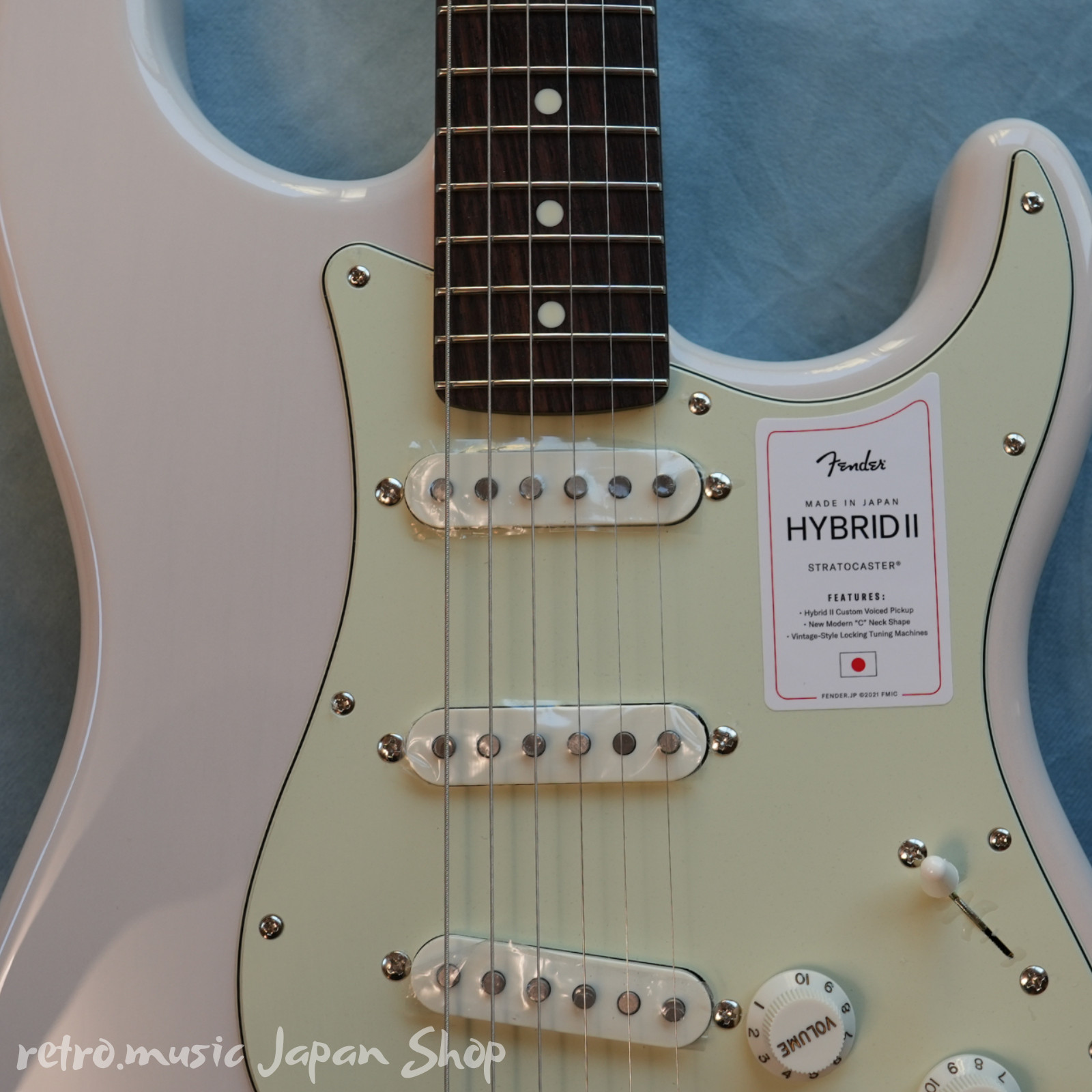 Fender Made in Japan Hybrid II Stratocaster Rosewood US Blonde Electric Guitar